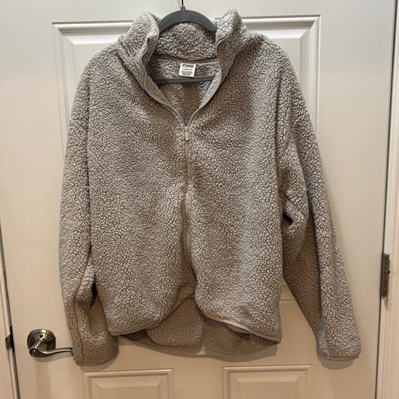 PINK Victoria's Secret Plush Sherpa Jacket - Picture 1 of 6